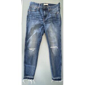 MADEWELL Women's Blue Jeans 9" High Rise Skinny Medium Wash Size 29